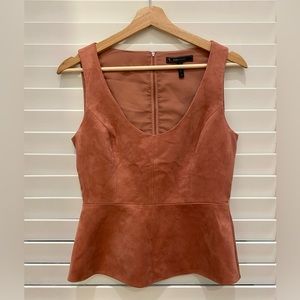 Pink Suede Top BCGBMaxAzria
